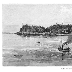 Port Darwin, 1886. Artist: Albert Henry Fullwood
