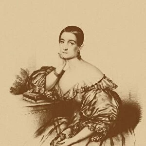 Portrait of the actress and singer Nadezhda Vasilyevna Repina (1809-1867), 1830s