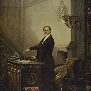 Portrait of AndreDupin (1783-1865), c. 1850. Creator: Court