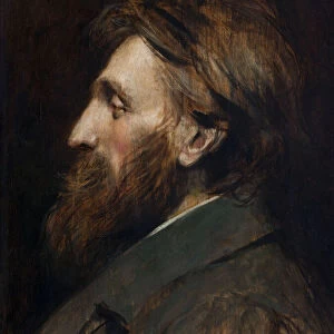 Portrait of Auguste Rodin (1840-1917), 1881. Creator: Flameng, Francois (1856-1923)
