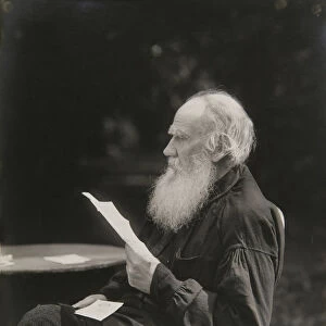 Portrait of the author Count Lev Nikolayevich Tolstoy (1828-1910)
