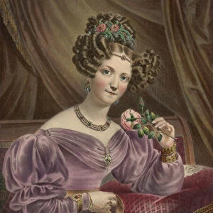 Portrait of the ballet dancer Madame Montessu, 1840s