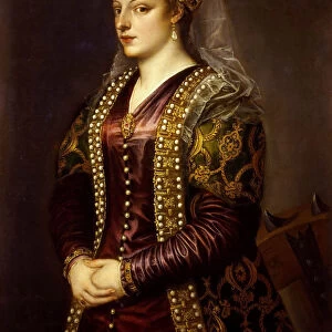 Portrait of Caterina Cornaro (1454-1510) as Saint Catherine of Alexandria, 1542