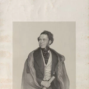 Portrait of the composer and conductor Gottfried von Preyer (1807-1901), 1845