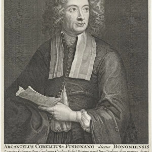 Portrait of the Composer and Violinist Arcangelo Corelli (1653-1713). Artist: Folkema, Jacob (1692-1767)