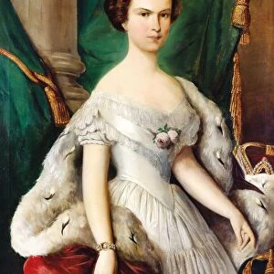Portrait of Elisabeth of Bavaria, ca 1855. Creator: Anonymous