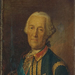 Portrait of the field marshal and politician Count Burkhard Christoph von Munnich (1683-1767), 1764. Artist: Buchholz, Heinrich (1735-1780)