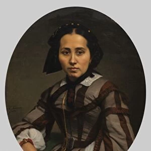 Portrait of a Lady, 1874. Creator: Johann Heinrich Neumann (German, 1801-1879)