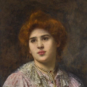 Portrait of the opera singer Felia Litvinne (1860-1936). Creator: Harlamov (Harlamoff)