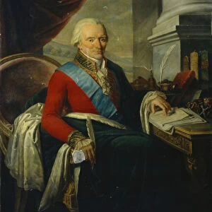 Portrait of Prince Mikhail Mikhailovich Shcherbatov (1733-1790), Late 18th cent Artist: Courteille, Nicolas, de (1768-after 1830)
