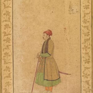 Portrait of Raja Ram Singh of Amber (r. 1667-1688) with a Deccan Sword, c. 1680-1685