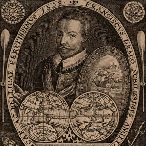 Portrait of Sir Francis Drake, 1641. Creator: Anonymous