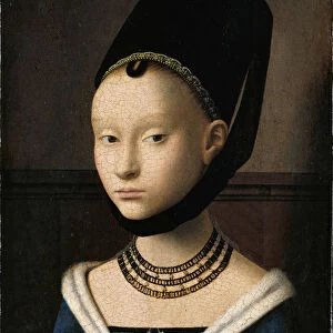 Portrait of a Young Lady, c. 1450. Artist: Christus, Petrus (1410 / 20-1475 / 76)