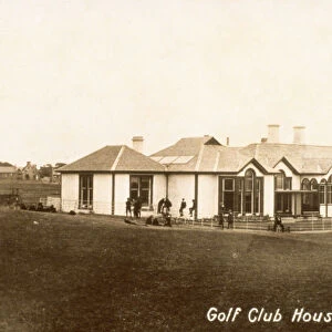 Postcard of Golf Club House, Elie, 1914