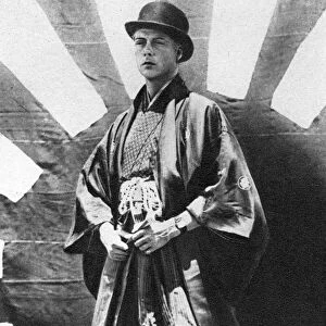 The Prince of Wales in Japanese costume, Japan, 1922
