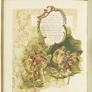 Program for the ballet La Perle by Marius Petipa and Riccardo Drigo, 1896. Creator