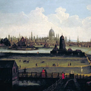 Prospect of the City from the North, London, c1730