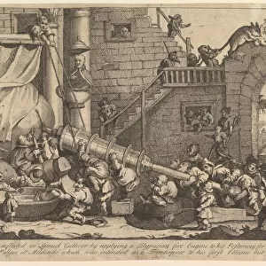 The Punishment Inflicted on Lemuel Gulliver, December 1726. Creator: William Hogarth