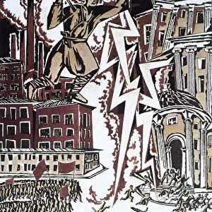 The Red Lightning, 1919. Artist: Ignaty Nivinsky