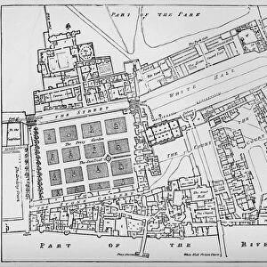 A Reduced Copy of Fishers Ground Plan of the Royal Palace of Whitehall, Taken in the Reign of Char Artist: William Patten