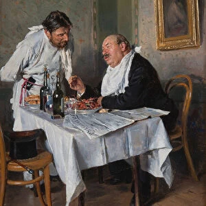 In a restaurant, 1887. Artist: Makovsky, Vladimir Yegorovich (1846-1920)