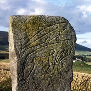 Rhynie-Crawstone, Pictish incised Animals, Aberdeenshire, c5th century-c8th century