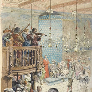 Richelieu at a ball, c. 1900. Creator: Leloir, Maurice (1853-1940)
