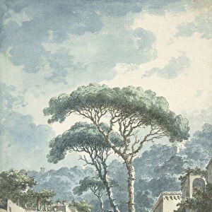 Road Leading to the Grotto of Posillipo, 18th century. Creator: Claude Louis Chatelet