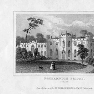 Roehampton Priory, Surrey, mid 19th century