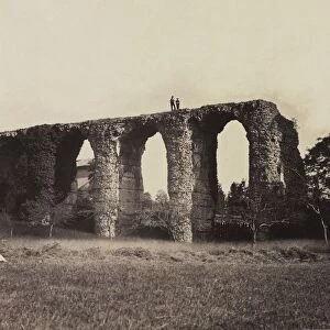 Roman Aqueduct, Beaunant, France, c. 1857. Creator: F. Chabrol (French)