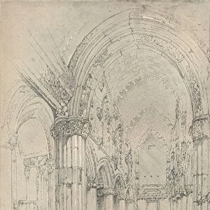 Roslin Chapel, 1838. Artist: John Ruskin