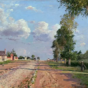 Route de Versailles, Rocquencourt, 1871. Artist: Pissarro, Camille (1830-1903)