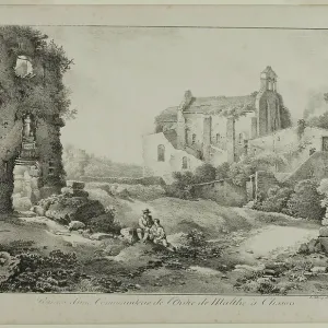 Print of Ruins of the Commanding Post Print of Ruins of the Commanding Post