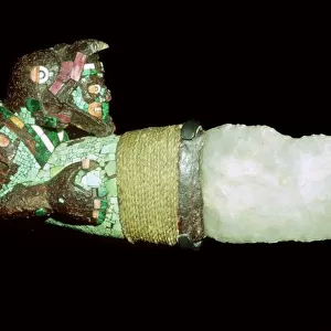 Sacrificial knife, Aztec / Mixtec, Mexico, 15th-16th century