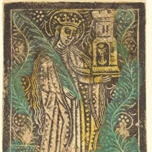 Saint Barbara, 1460 / 1480. Creator: Workshop of the Master of the Aachen Madonna