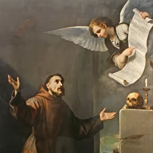 Saint Francis receives the Stigmata, First third of 17th cen Artist: Ribera, Jose, de (1591-1652)