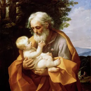 Saint Joseph with Infant Christ, 1620s. Artist: Guido Reni