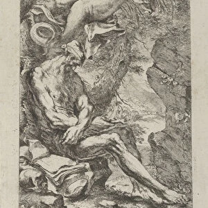 Saint Paul of Thebes tempted by a demon, after Magnasco, ca. 1720-30