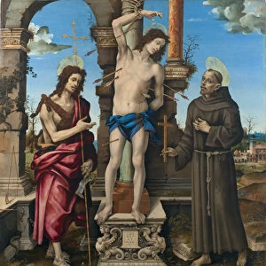 The Saints Sebastian, John the Baptist and Francis of Assisi
