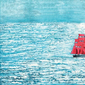 Scarlet Sails (after novel by Alexander Grin). Artist: Bychkov, Michael