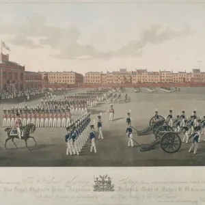 Honourable Artillery Company Review Print, London 1829 Honourable Artillery Company Review Print, London 1829