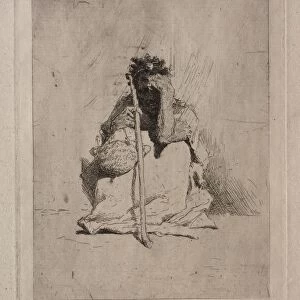 Seated Beggar. Creator: Mariano Fortuny y Carbo (Spanish, 1838-1874)