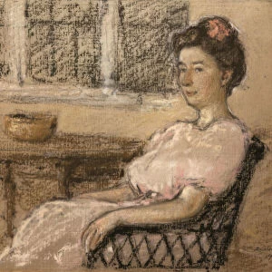 Seated Woman in Pink, 1902. Creator: Elmer Livingston MacRae