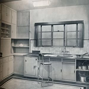 Section of a small kitchen, designed by Mrs Darcy Braddell, 1935