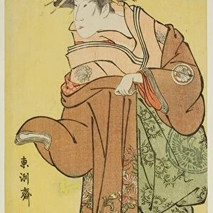 Segawa Kikunojo III in the Role of Courtesan Katsuragi, c. 1795. Creator: Toshusai Sharaku