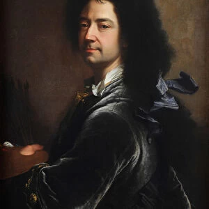 Self-Portrait, 1727. Creator: Rigaud, Hyacinthe Francois Honore (1659-1743)