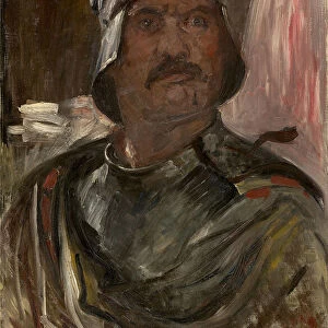 Self-Portrait in armor, 1911. Creator: Corinth, Lovis (1858-1925)