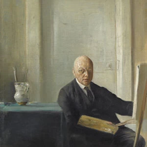 Self-Portrait. Artist: Holsoe, Carl (1863-1935)