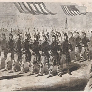 The Seventy Ninth Regiment (Highlanders), New York State Militia (Harpers Weekly)