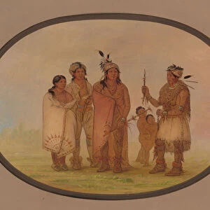 Shawano Indians, 1861 / 1869. Creator: George Catlin